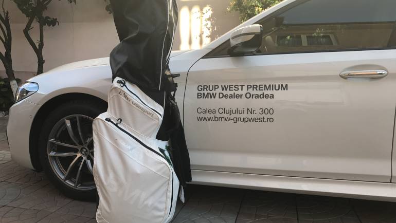 Experiența călătoriei la un concurs de golf cu noul BMW 520d – powered by BMW Grup West Premium Oradea