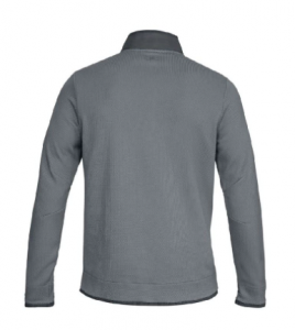 Pulover Under Armour Bărbați Storm SF cu fermoar Albastru Static Gri spate