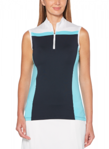 Tricou Polo Callaway 3 ColourBlock Sleevless Fete Blue..