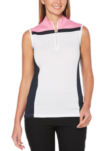 Tricou Polo Callaway 3 ColourBlock Sleevless Fete Fucsia 1