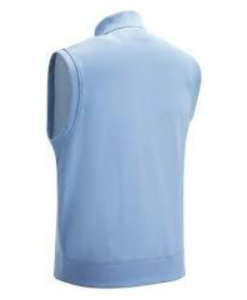 Callaway Mens French Terry Quarter Zip Vest Albastru Deschis