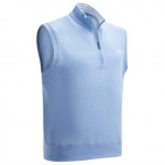 Callaway Mens French Terry Quarter Zip Vest Albastru Peacot