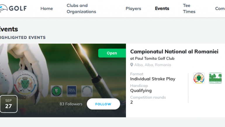 Noua platformă am.golf este online I Full Review I